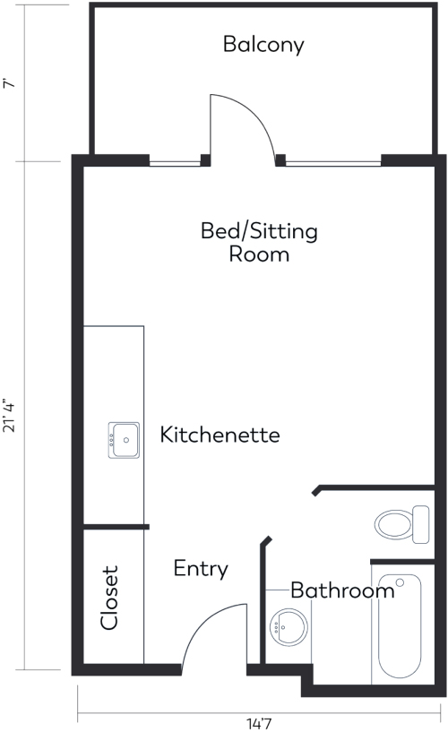 studio floor plan